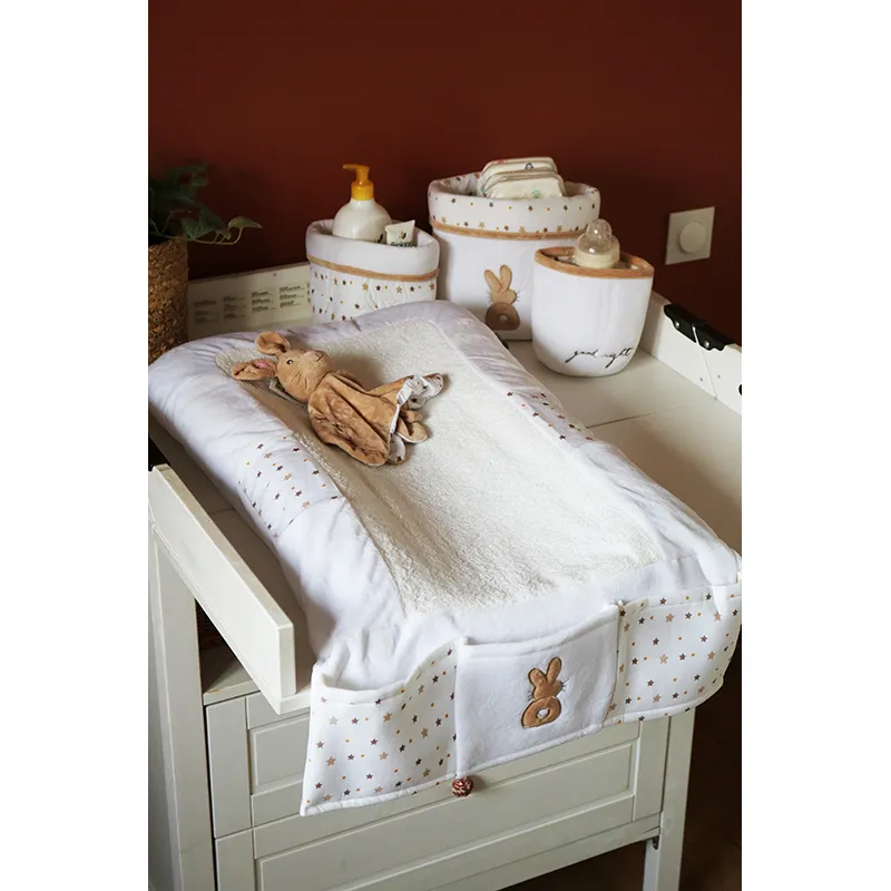 Matelas à langer Étoile Marron - 70x50cm-6