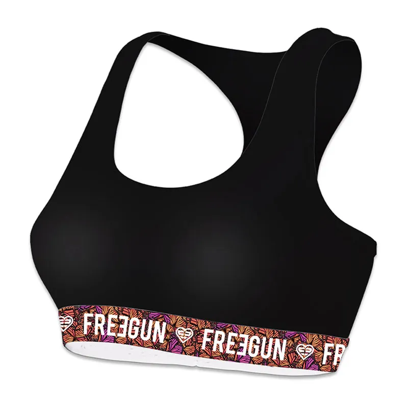 3 Brassières Femme Coton - Rose/Jaune/Noir-3
