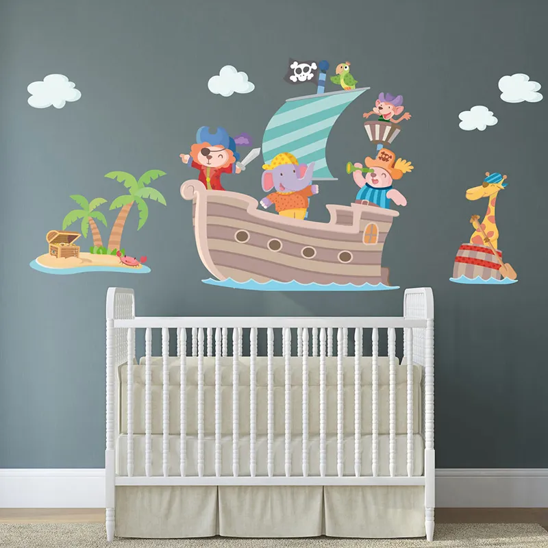 Stickers - Pirate à la conquête de l'île aux trésors-0