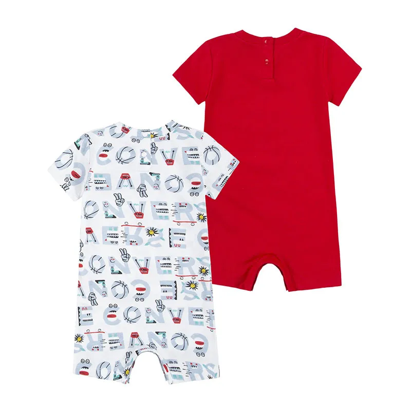 2 Combinaisons MC Bébé All over - University Red - CONVERSE-1
