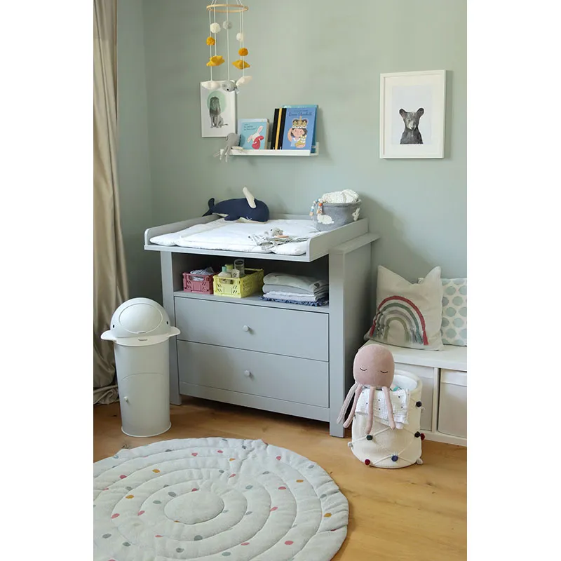 Poubelle à couches - Gris clair-6