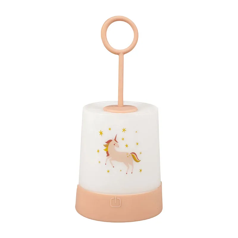 Veilleuse nomade Licorne - Rose-0