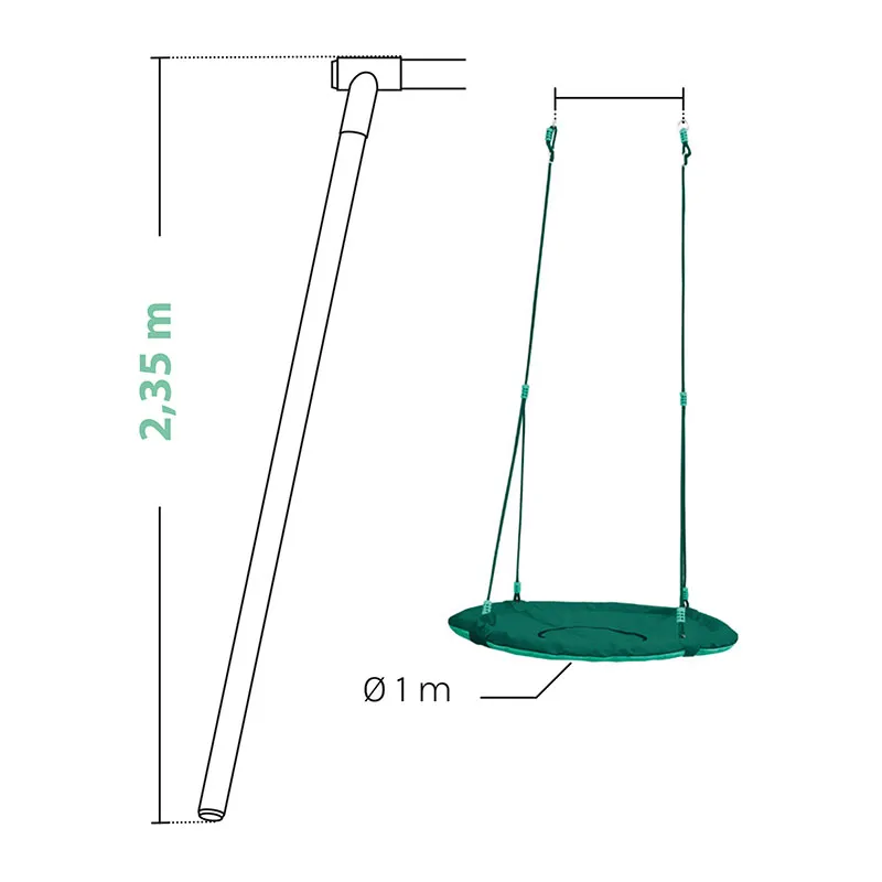 Balançoire Nid d'oiseau rond - 36m+-2