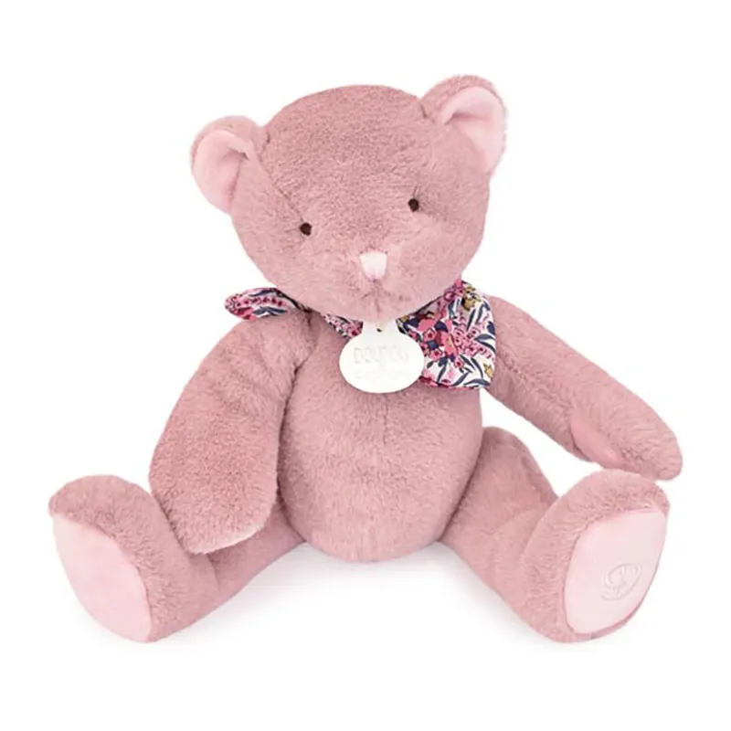 Peluche l'Ours Rose - 23cm-0