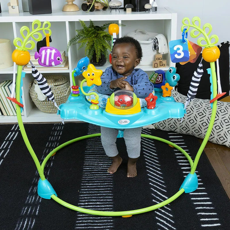 Sauteur 2en1 avec centre d'activités Ocean explorers - 6m+-8