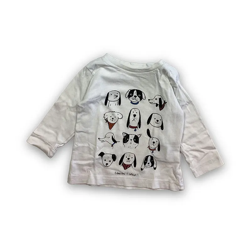 T-shirt - 6 mois - BOUT'CHOU - Blanc-0