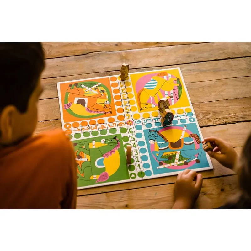 Jeu de petits chevaux 14pcs - 4+-4