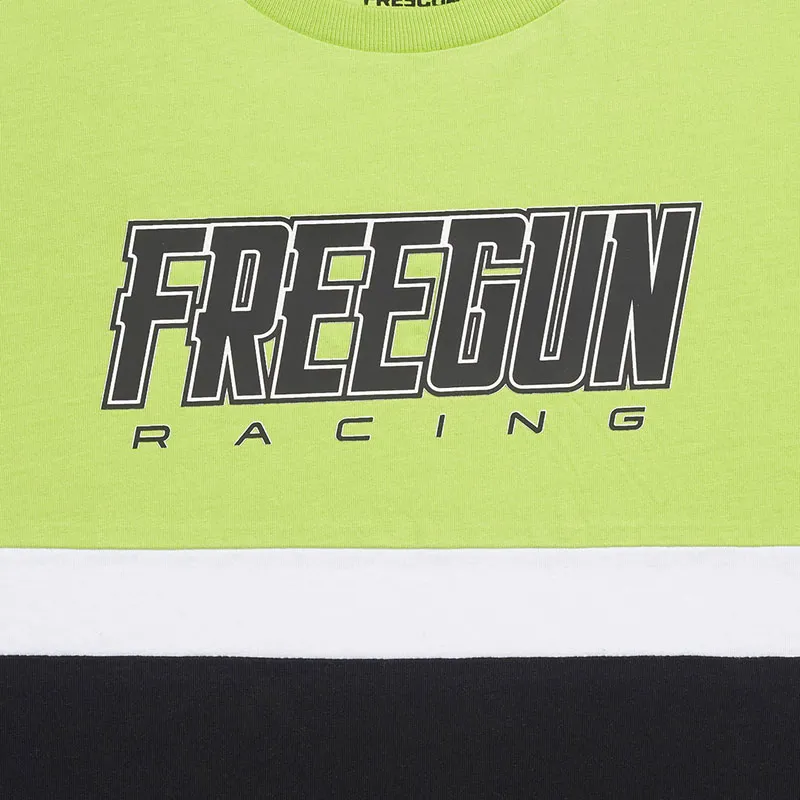 T-shirt MC Garçon Racing - Vert/Noir-2
