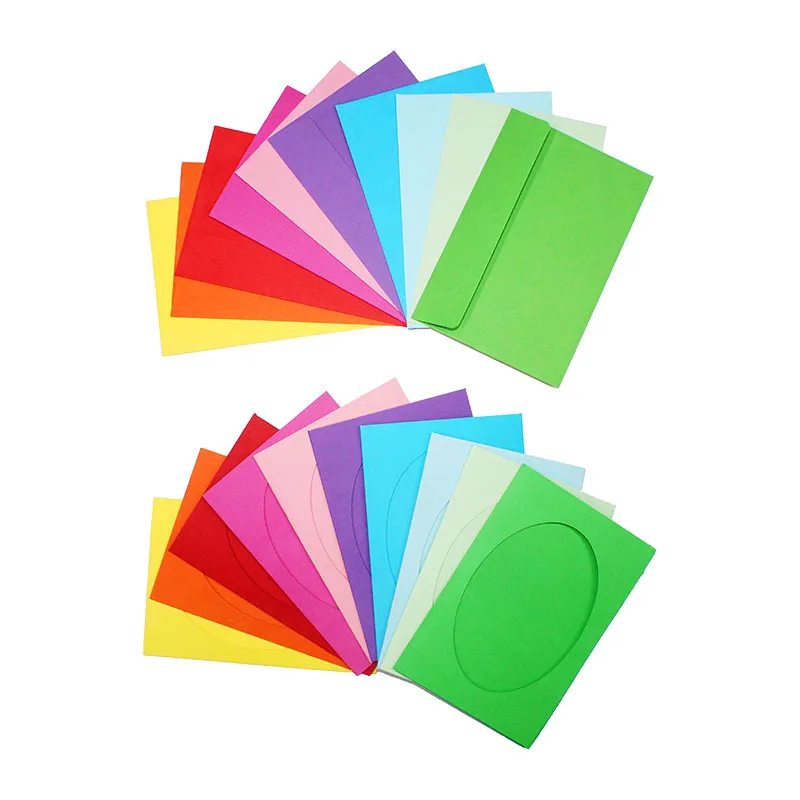 Cartes & Enveloppes colorées à décorer 10x15cm 20pcs - 3+-7