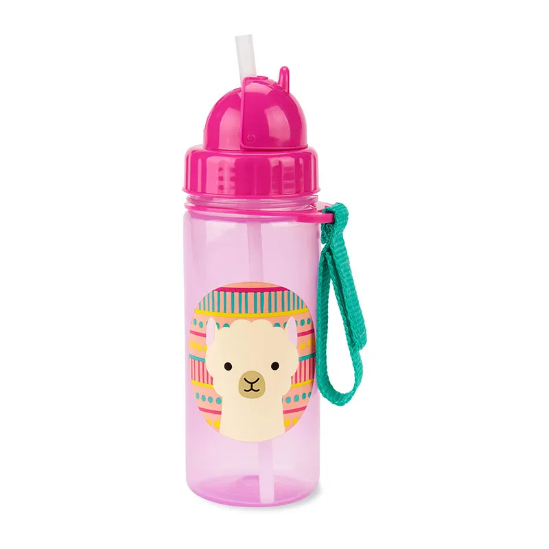 Gourde avec paille Zoo Lama 384,5ml - 12m+-0