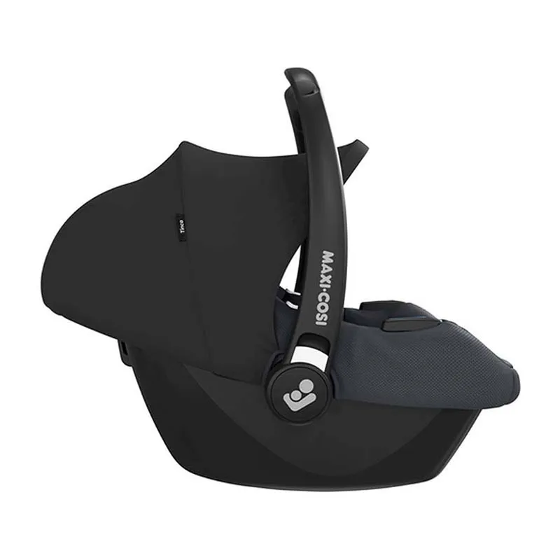 Trio Poussette Compacte Leona + Cosi Tinca sans base + Nacelle Oria + Ombrelle + Adaptateurs Graphite - 0m+-16