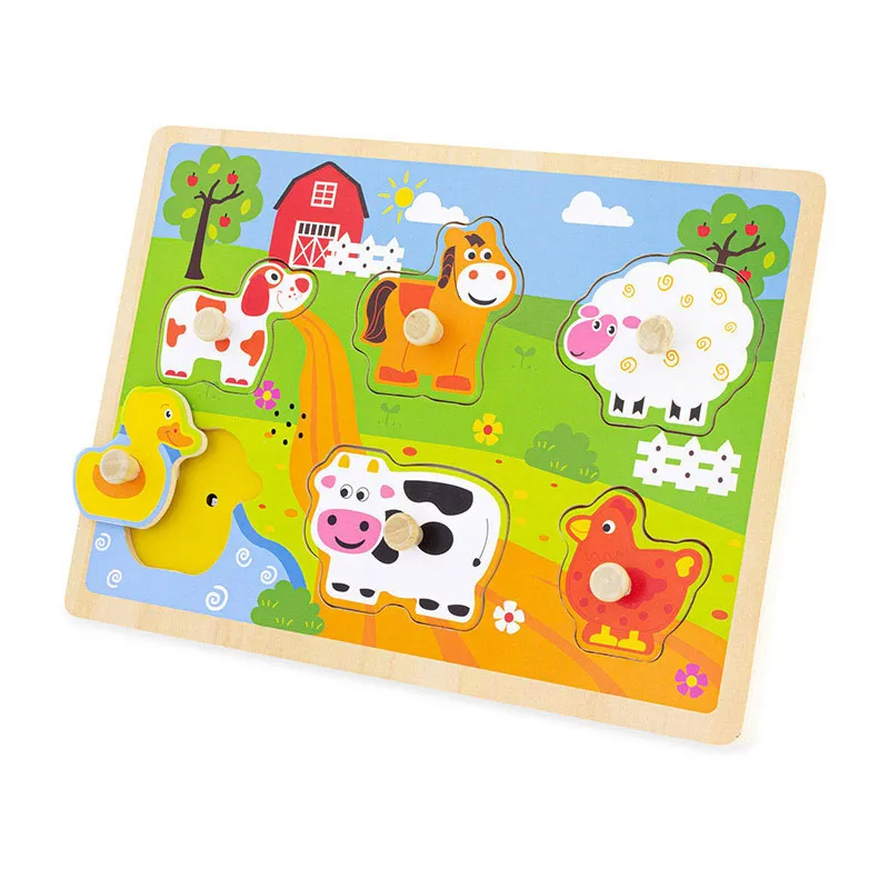 Puzzle sonore Ferme 6pcs - 12m+-1