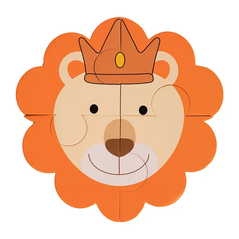 Puzzle Panda/Éléphant/Lion - 3pcs-4