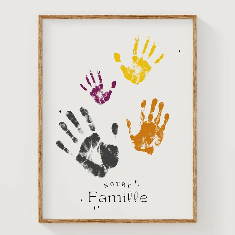 Affiche A3 - Famille Magique avec Kit Empreinte-2