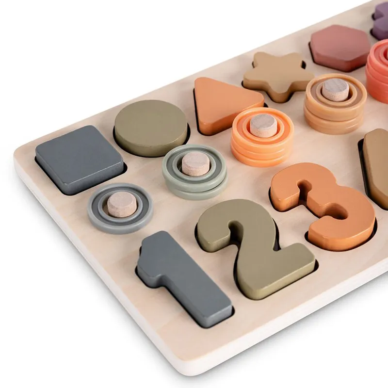 Puzzle pour apprendre les chiffres & apprendre à compter - 4+-9