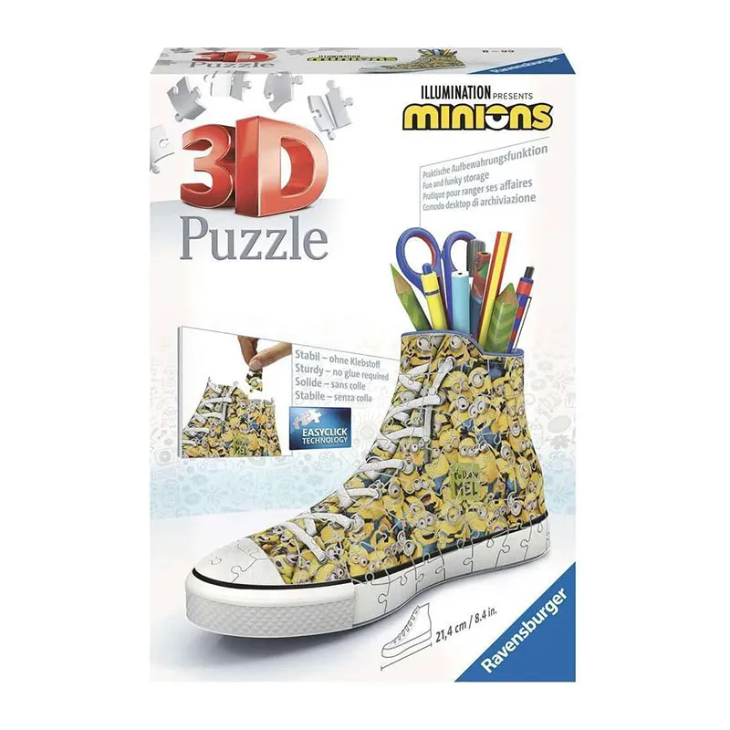 Puzzle 3D Sneaker Minions 108pcs - 8+-0