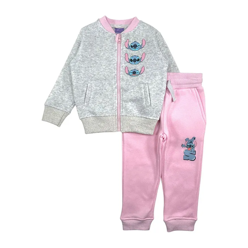 Ensemble jogging fille Disney - Gris-0