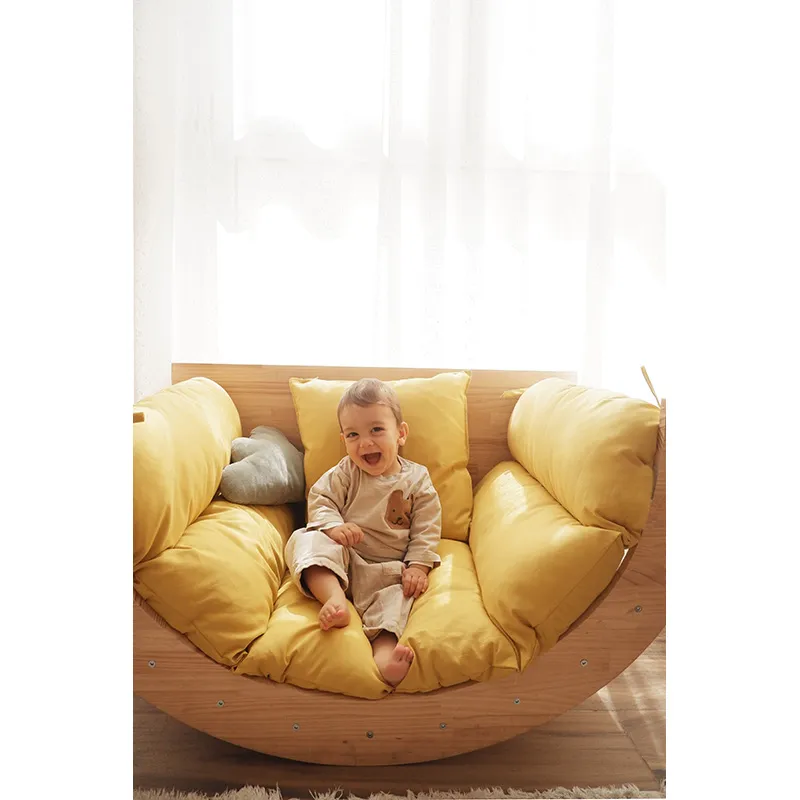 Coussin Rectangle Jaune - 150x65cm-2