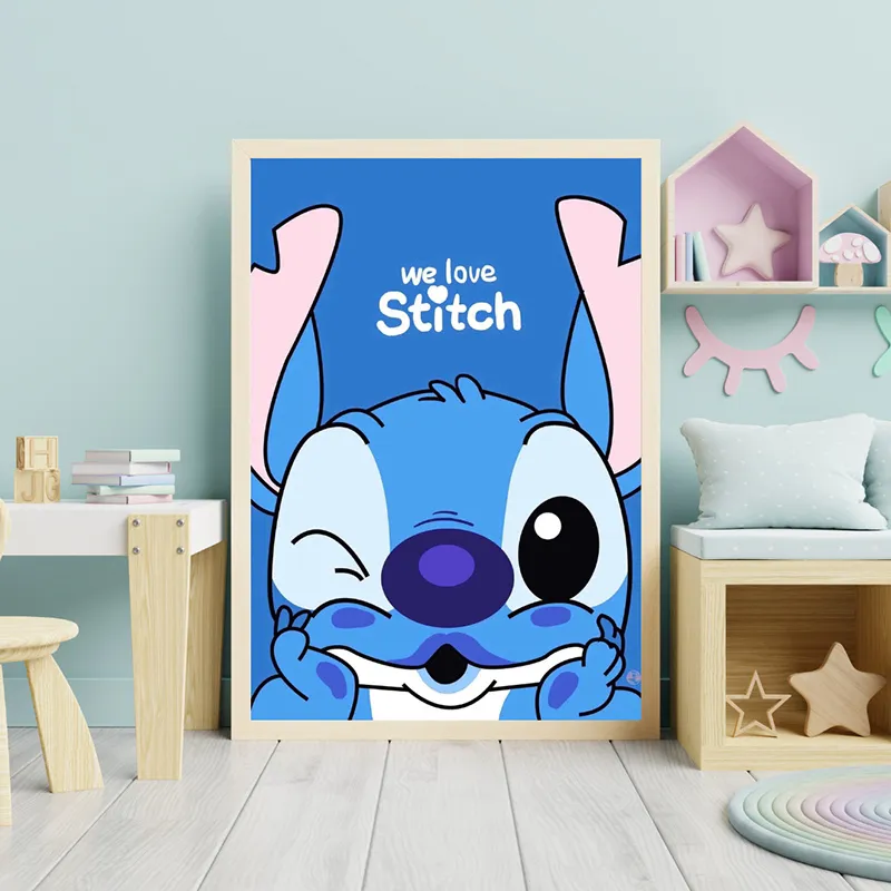 Toile Stitch Bisous - 30x40cm-0