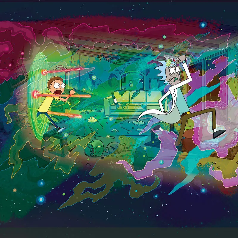 4 Boxers Homme Rick and Morty - Vert-6
