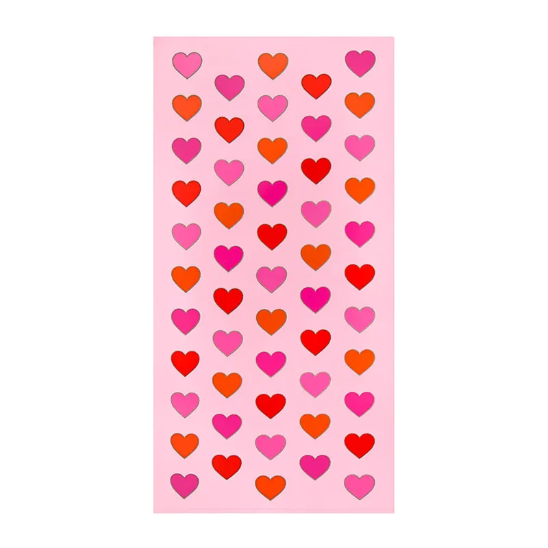 Serviette de plage enfant Coeurs Rose - 70x140cm-0