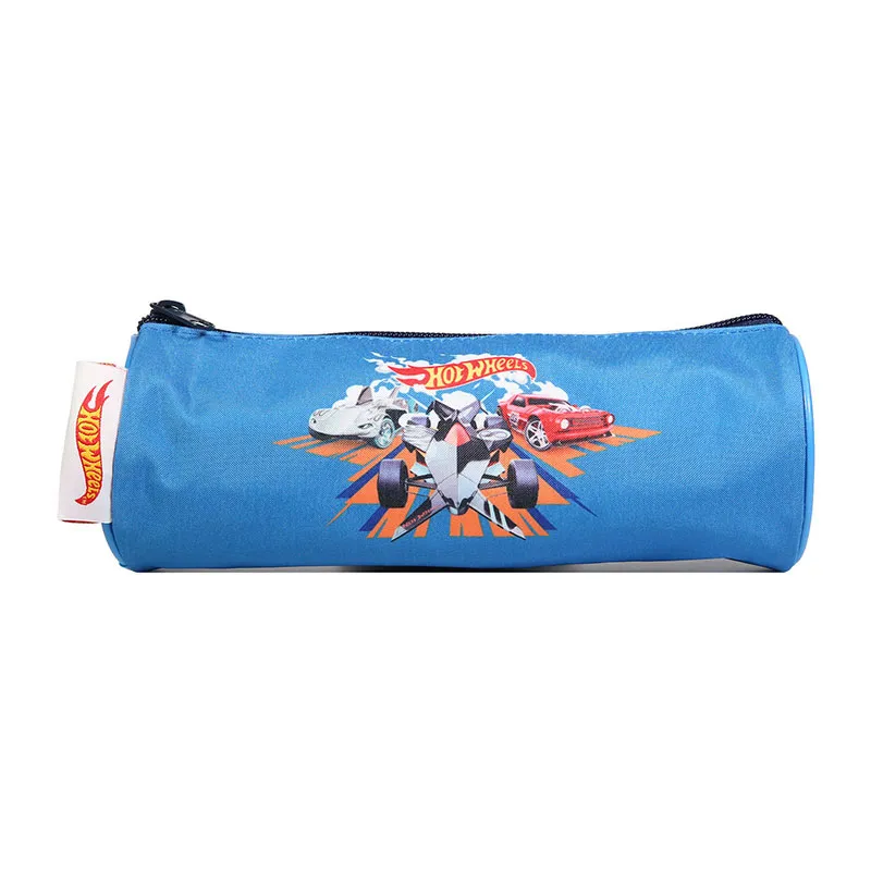 Trousse ronde Hot Wheels Bleu - 22x7cm-0