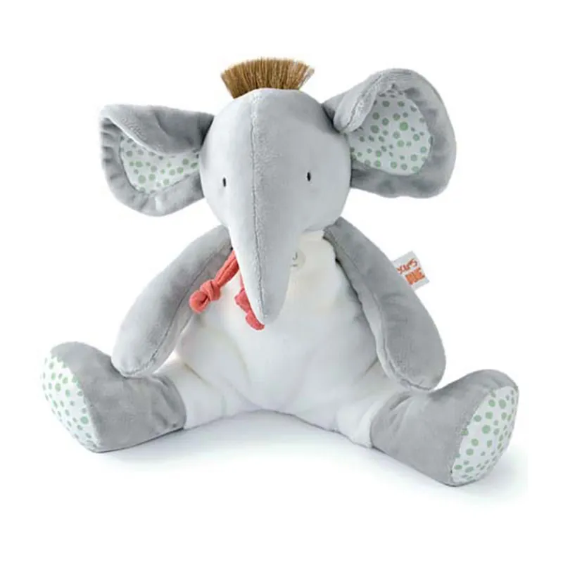Peluche pantin Elephant Savane - 30cm-1