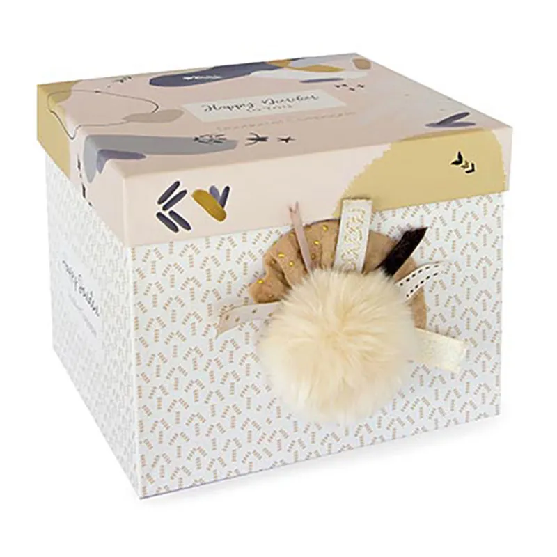 Doudou Pantin Lapin Happy Wild Beige - 25cm-2