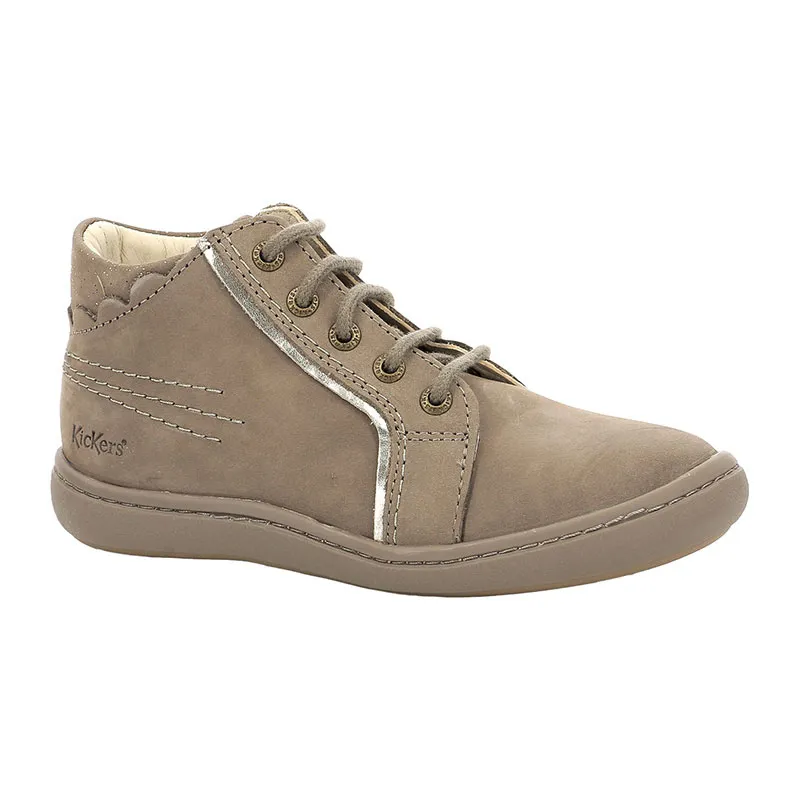 Bottillons zip/lacets Kickpinns - Taupe-0