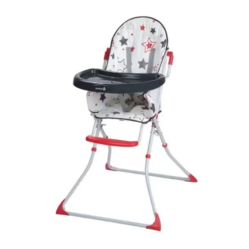 Chaise haute pliable Kanji Red Stars - 6m+-0