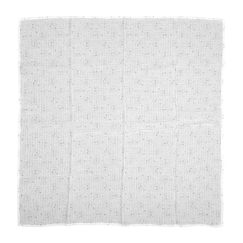 2 Langes bébé Coton Cloud Blanc - 70x70cm-2