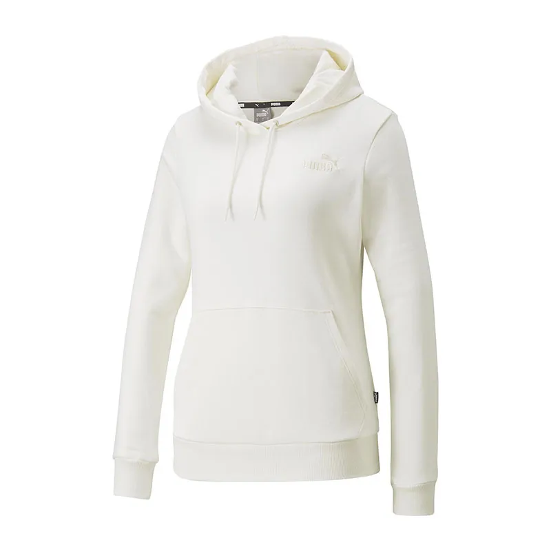 Sweat à capuche Femme Essentials Embroidery Puma - Blanc-0
