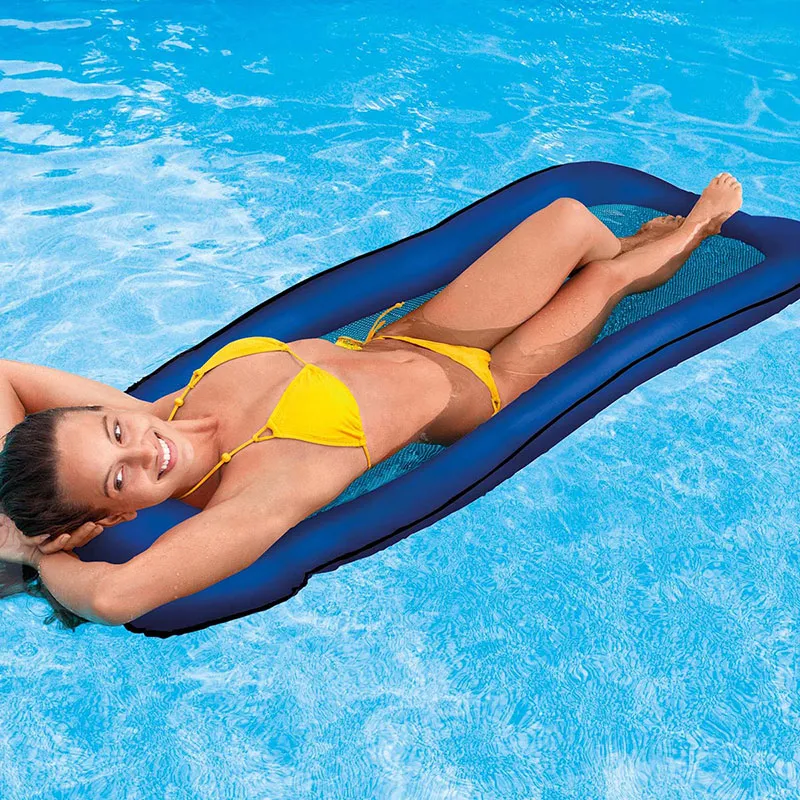 Matelas gonflable semi-immérgé maille Aléat. - 178x94x8cm-3
