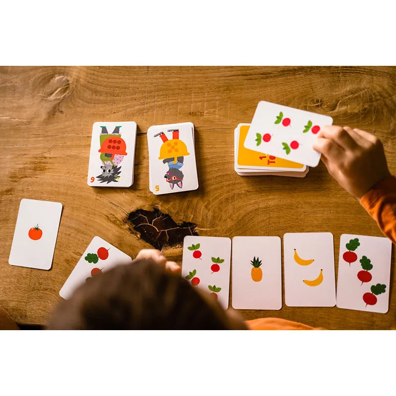 Jeu de cartes 1, 2, 3, Tomate ! 74pcs - 5+-3