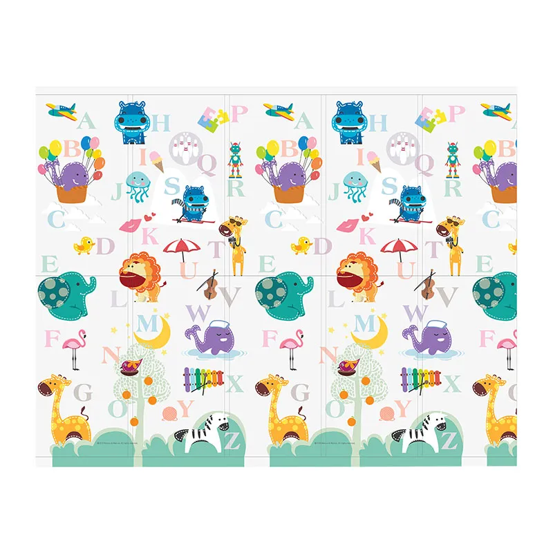 Tapis de jeu réversible ABC - 147x196cm-2