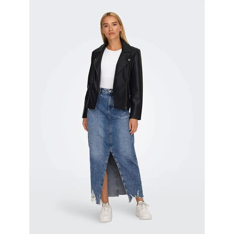 Perfecto simili cuir Newmelisa - Noir | Black-5