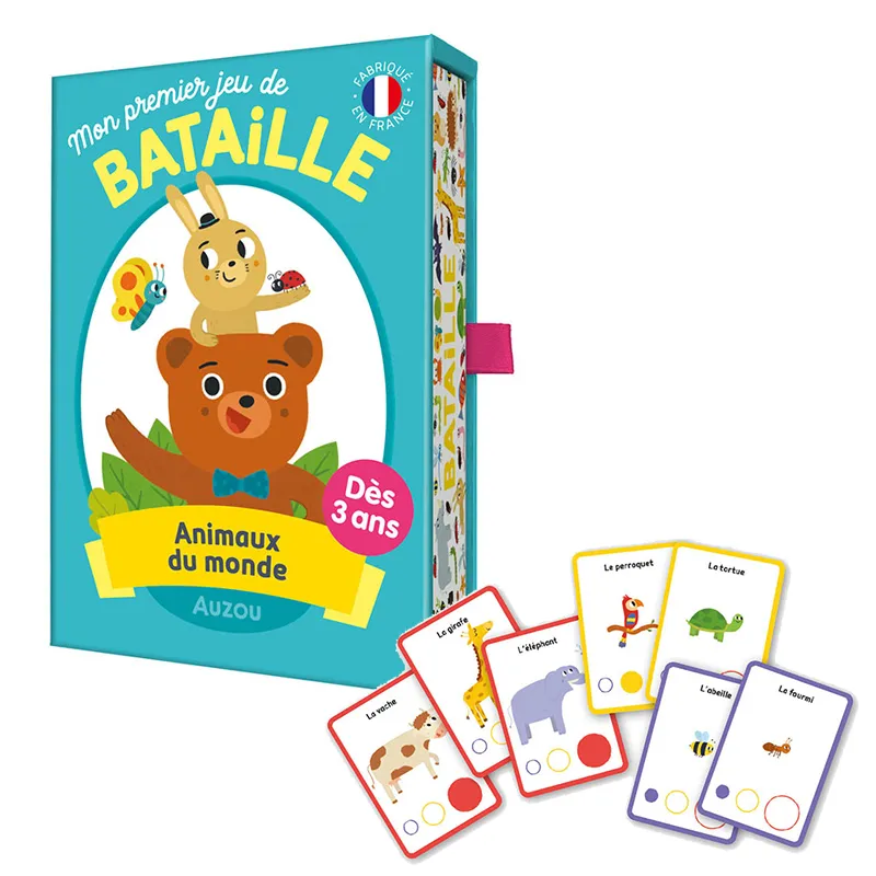Mon premier jeu de bataille Animaux du monde - 36m+-0