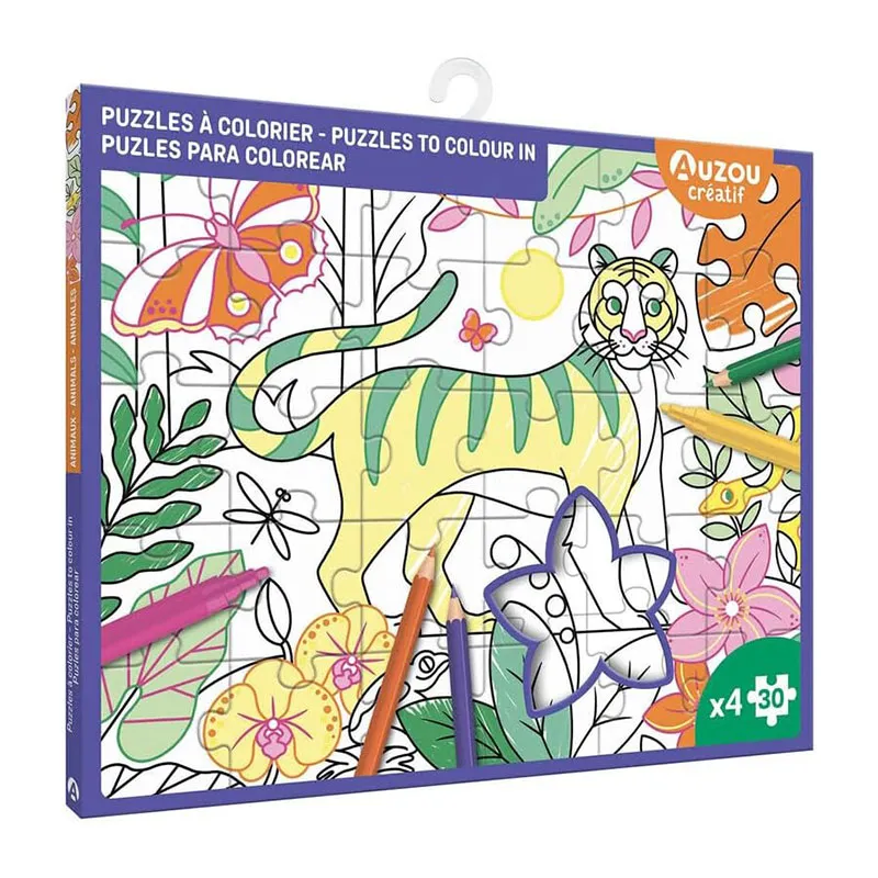 Puzzles à colorier - 5+-0