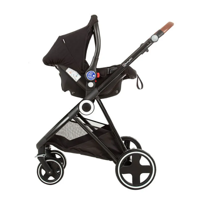Trio Poussette transformable + Coque Gr.0+ Halime Anthracite/Noir - 0m+-12