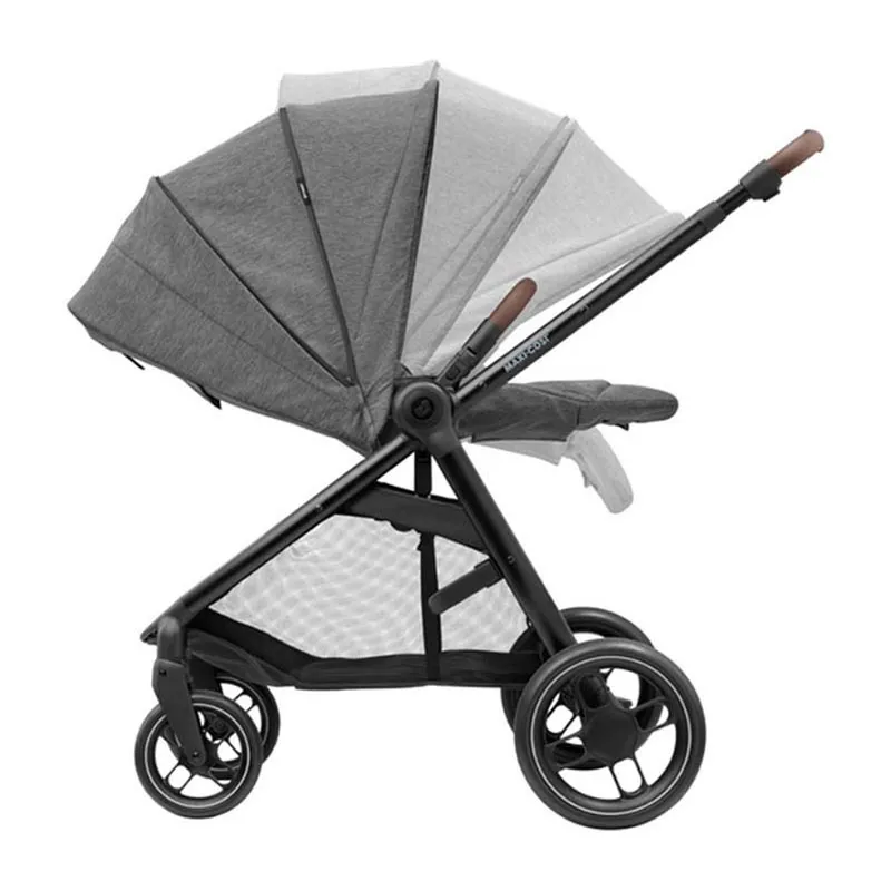 Trio Poussette Compacte Street + Cosi Cabriofix + Base + Nacelle Oria + Adaptateurs Grey - 0m+-3