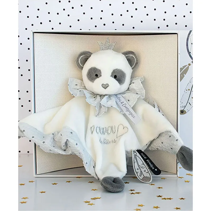 Doudou plat Panda Attrape-rêves - 18x18cm-4