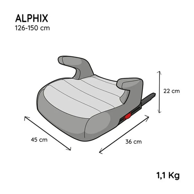 Réhausseur I-Size/Isofix 125-150cm Alphix - Coccinelle-7