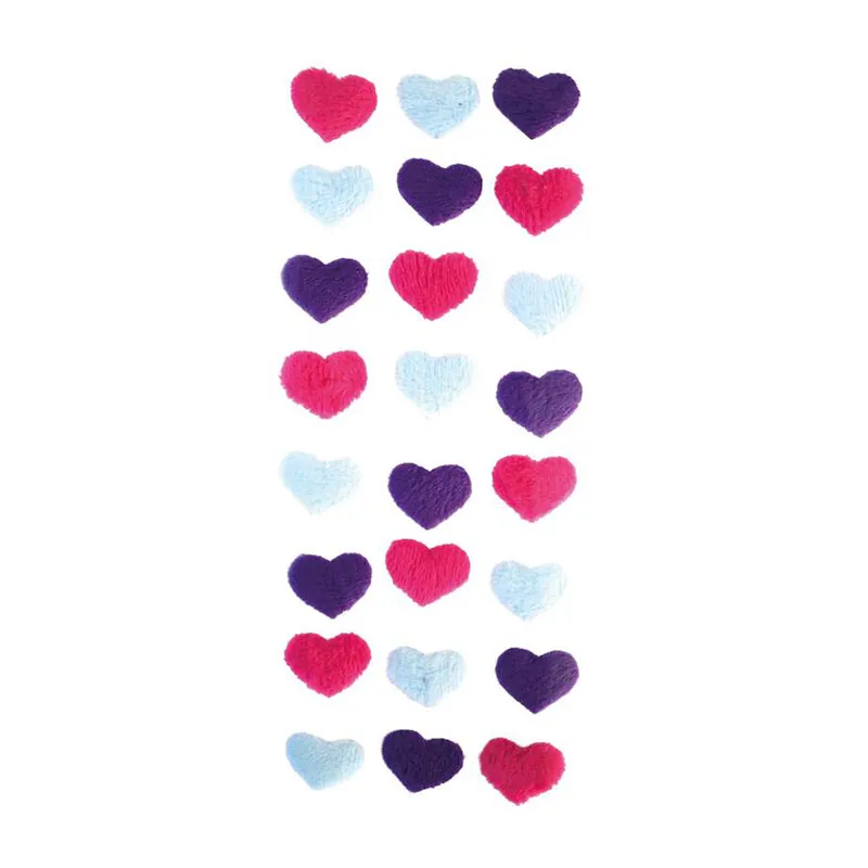 Stickers Cœurs & Paillettes - 144pcs-3