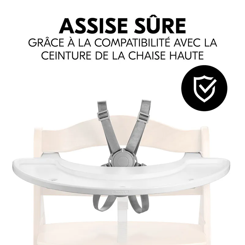 Tablette de jeu pour chaise Alpha /Beta Blanc - 6m+-6
