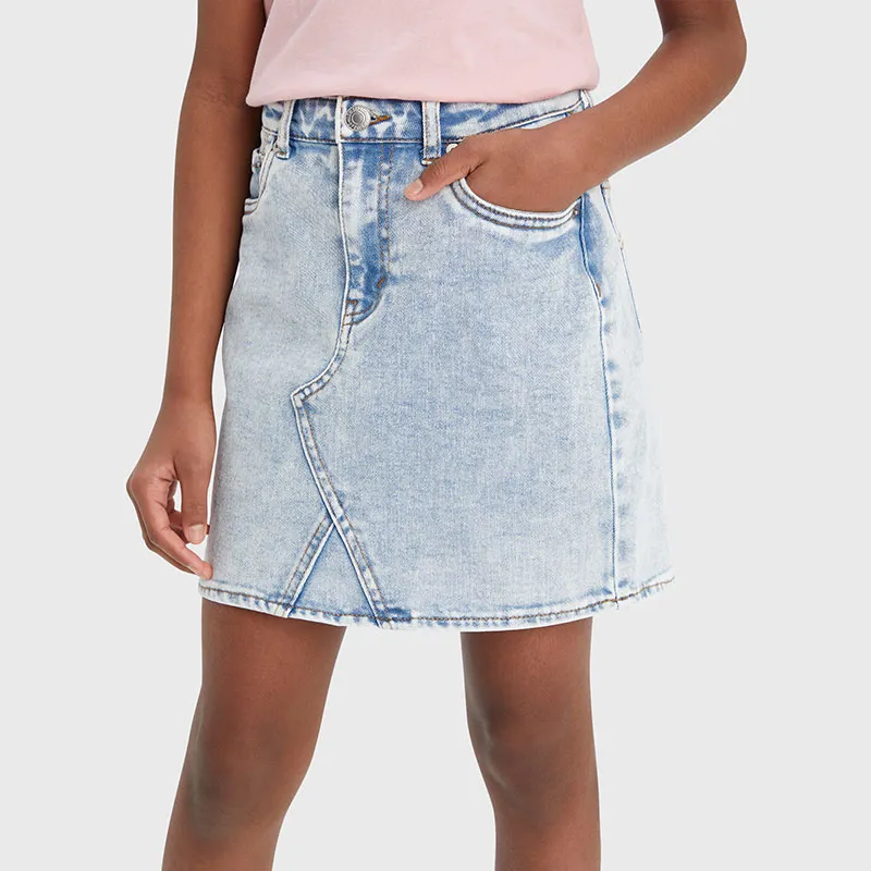 Jupe taille haute Denim Skirt Junior - Down and out-0