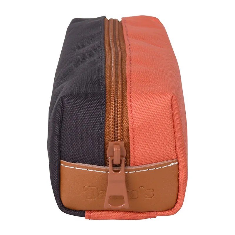 Trousse Simple Griottes - Orange/Gris-3