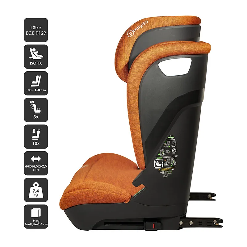 Siège auto i-Size/Isofix Motion 100-150cm - Orange-1
