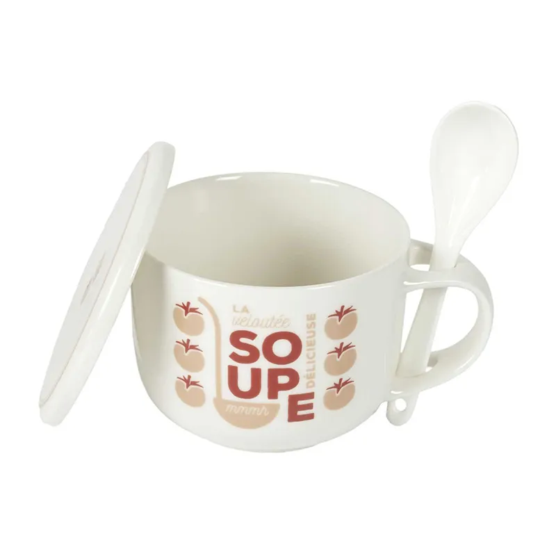 Bol à Soupe + couvercle Aléat. - 55cl-7