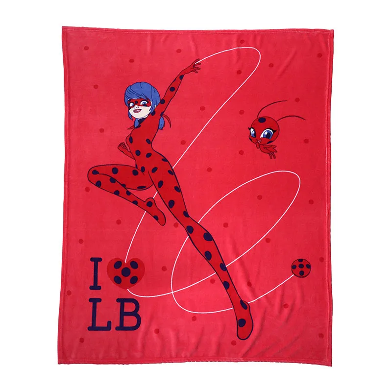 Plaid Miraculous Ladybug Rouge - 125x150cm-0