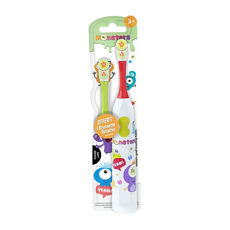 Brosse à dents Electrique Rotative + Brosse à dents lumineuse + Dentifrice - 0-5a-3